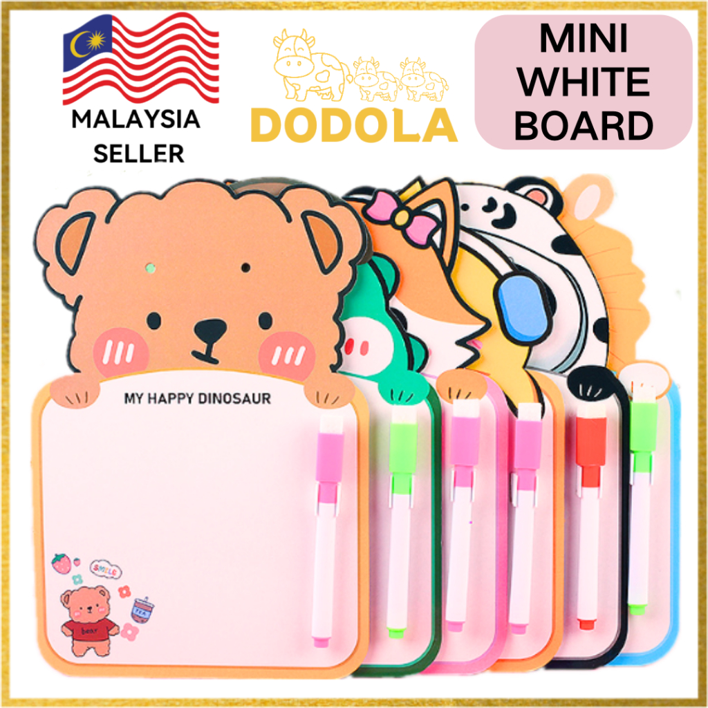 DODOLA Mini White Board Cute Cartoon Kid Writing Board Early Learning ...