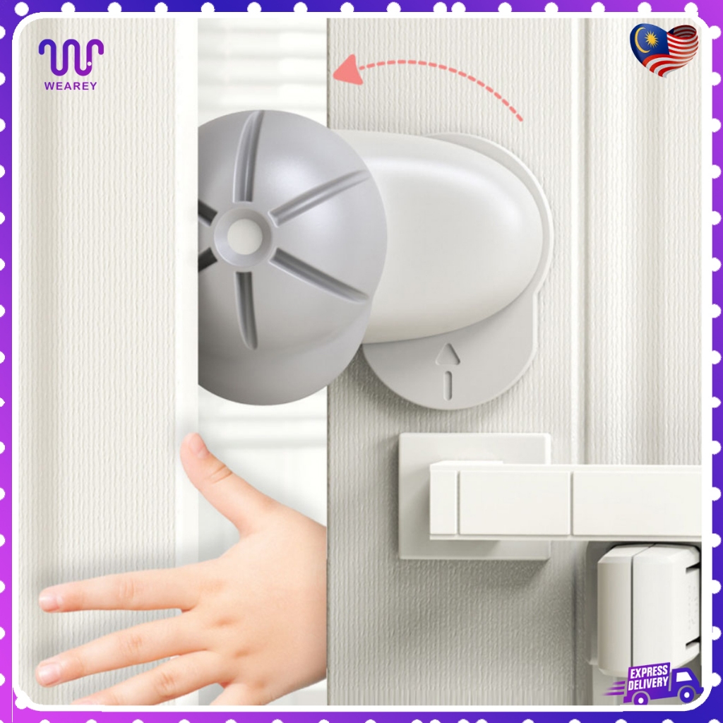 Rotatable Door Stopper (3M adhesive) for Kids Safety Finger Anti-Pinch ...