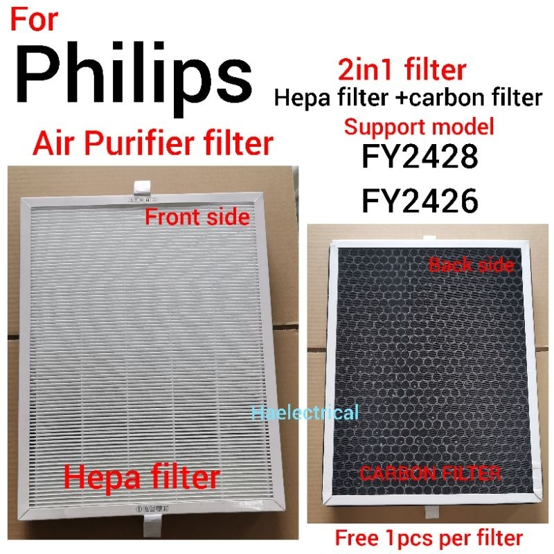 Philips Air Purifier Filter FY2426 FY2428 (Hepa Filter with Carbon Filter) Shopee Malaysia
