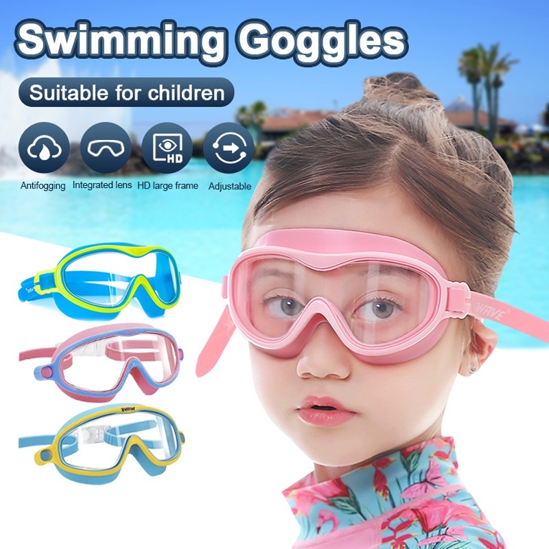 Kids Goggles for Swimming AntiFog AntiUV No Leak Clear Goggle Mask