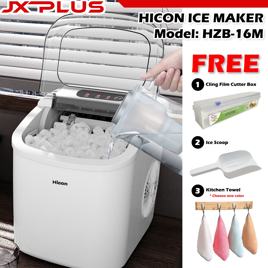 HICON Portable Household Mini Ice Maker Machine Ice Cube Maker Mesin