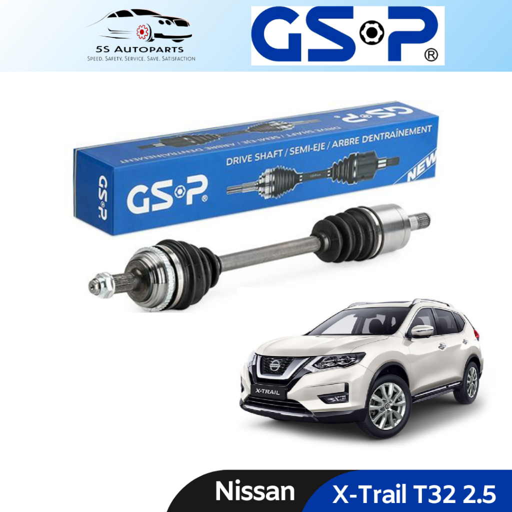 GSP Nissan X-Trail T32 2.5CC (4WD ) Left (Short) & Right (Long) Drive Shaft  Set | Shopee Malaysia