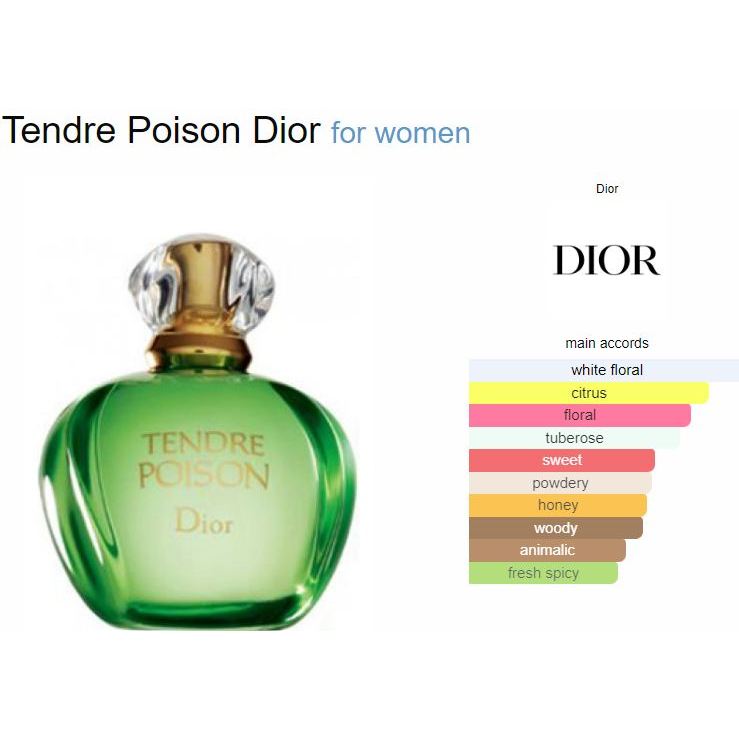 ( ORI REJECT ) TENDRE POISON EDT 100ML ( FOR WOMEN ) | Shopee Malaysia