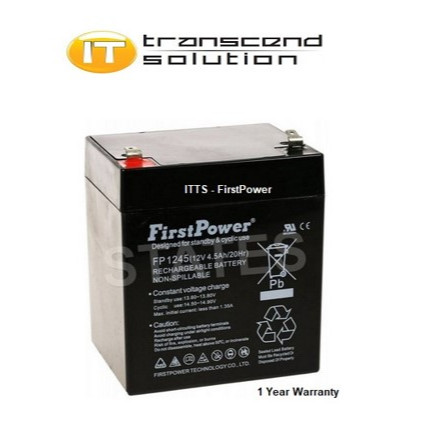 FirstPower 12V 4.5AH Rechargeable & Sealed Lead Acid Battery ( 1 Year ...