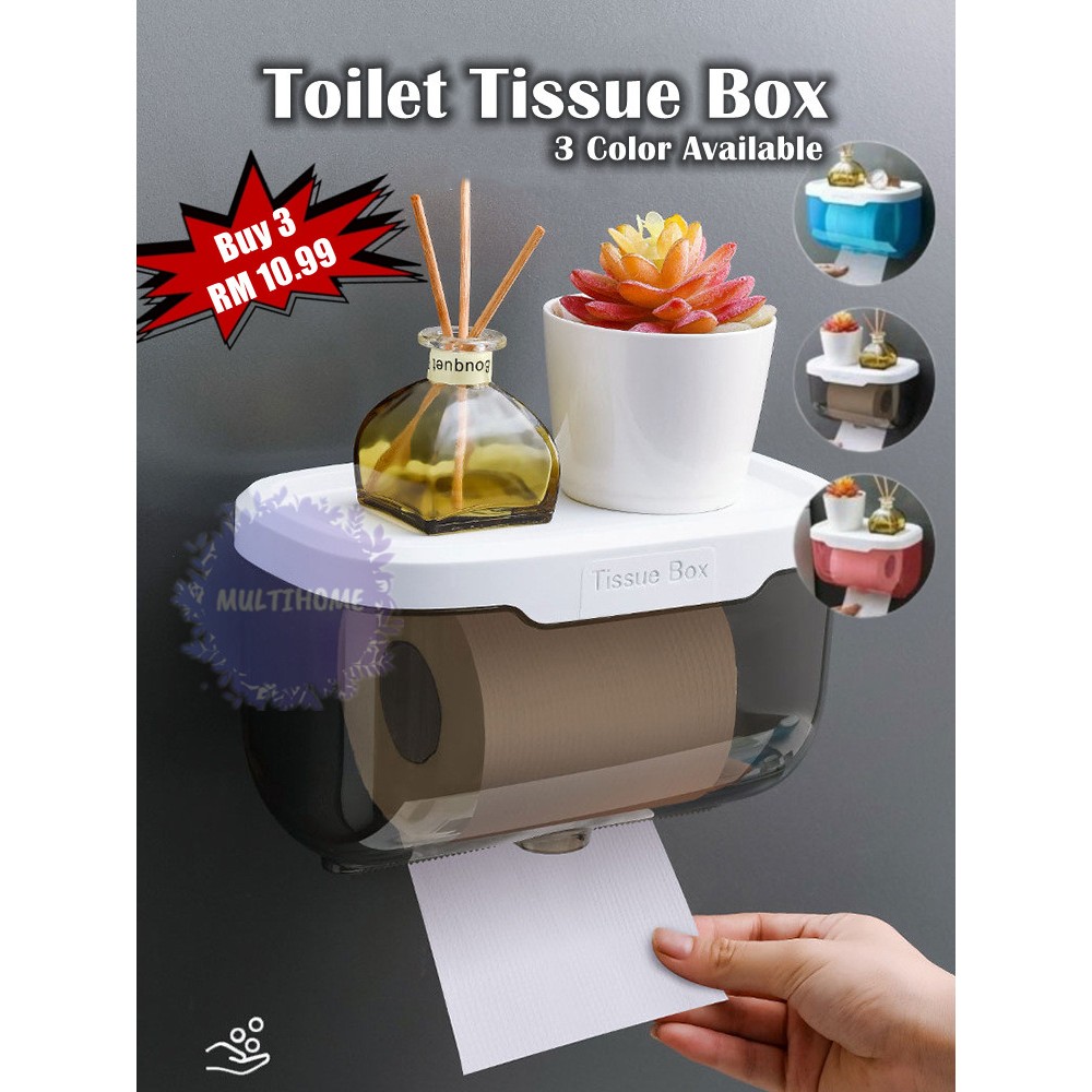 [3Color] Toilet Tissue Box Paper holder Roll Paper Tube Household ...