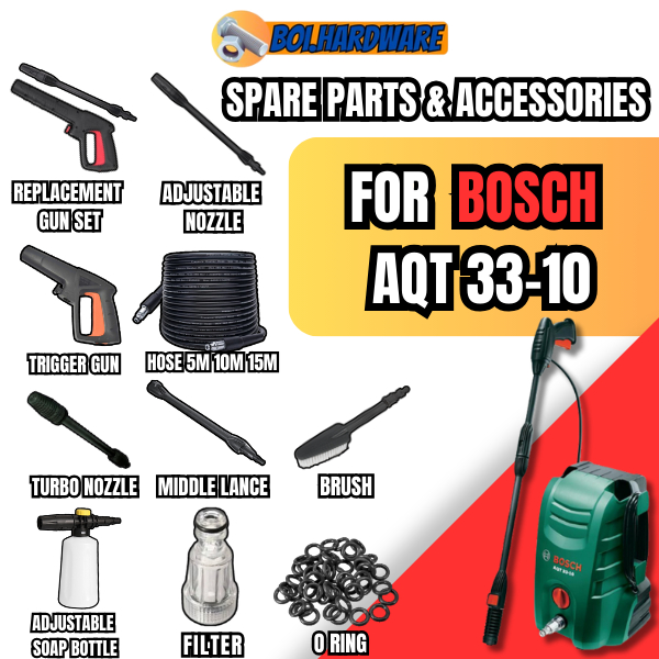 BOSCH AQUATAK AQT 33-10 SPARE PARTS HIGH PRESSURE WASHER CLEANER ...