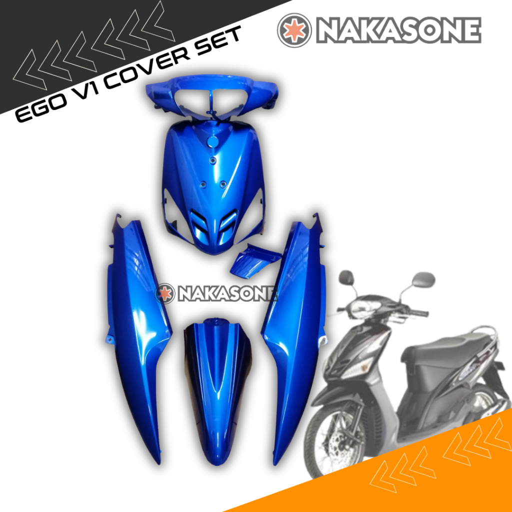 YAMAHA EGO V1 COVER SET COVERSET BODY SET (BMC) LIGHT BLUE #READY STOCK ...
