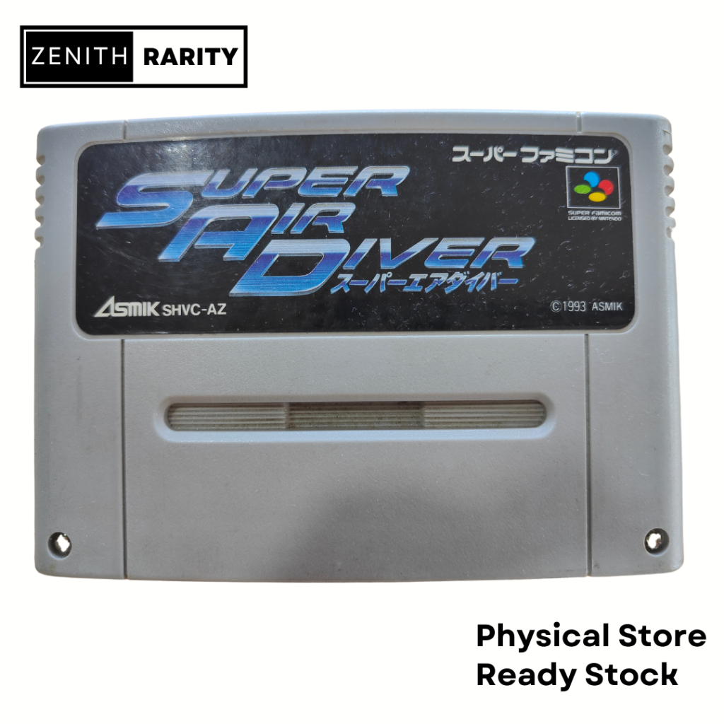 Zenith Rarity Nintendo Super Famicom SFC game Super Air Diver | Shopee ...