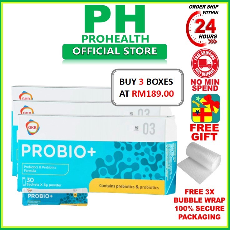 [EXP 05/2026] GKB Probio+ (Probiotics & Prebiotics Formula) 30's ...