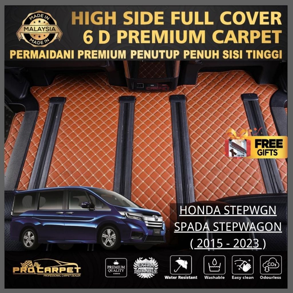 HONDA STEPWAGON SPADA ( 2015 - 2023 ) 6D CAR FLOOR MAT CARMAT 6D ...