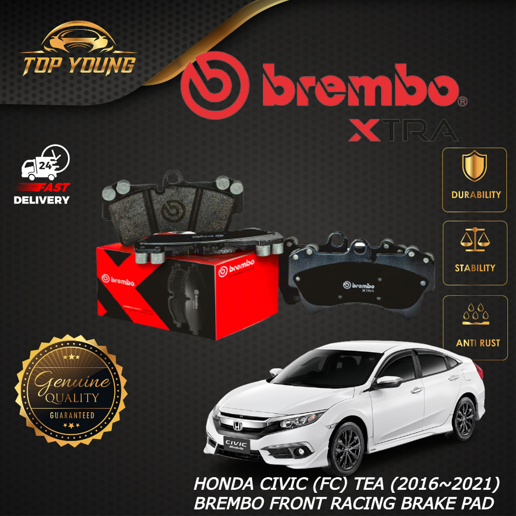 BREMBO RACING XTRA HONDA CIVIC (FC) TEA (2016~2021) FRONT (DEPAN) FW ...