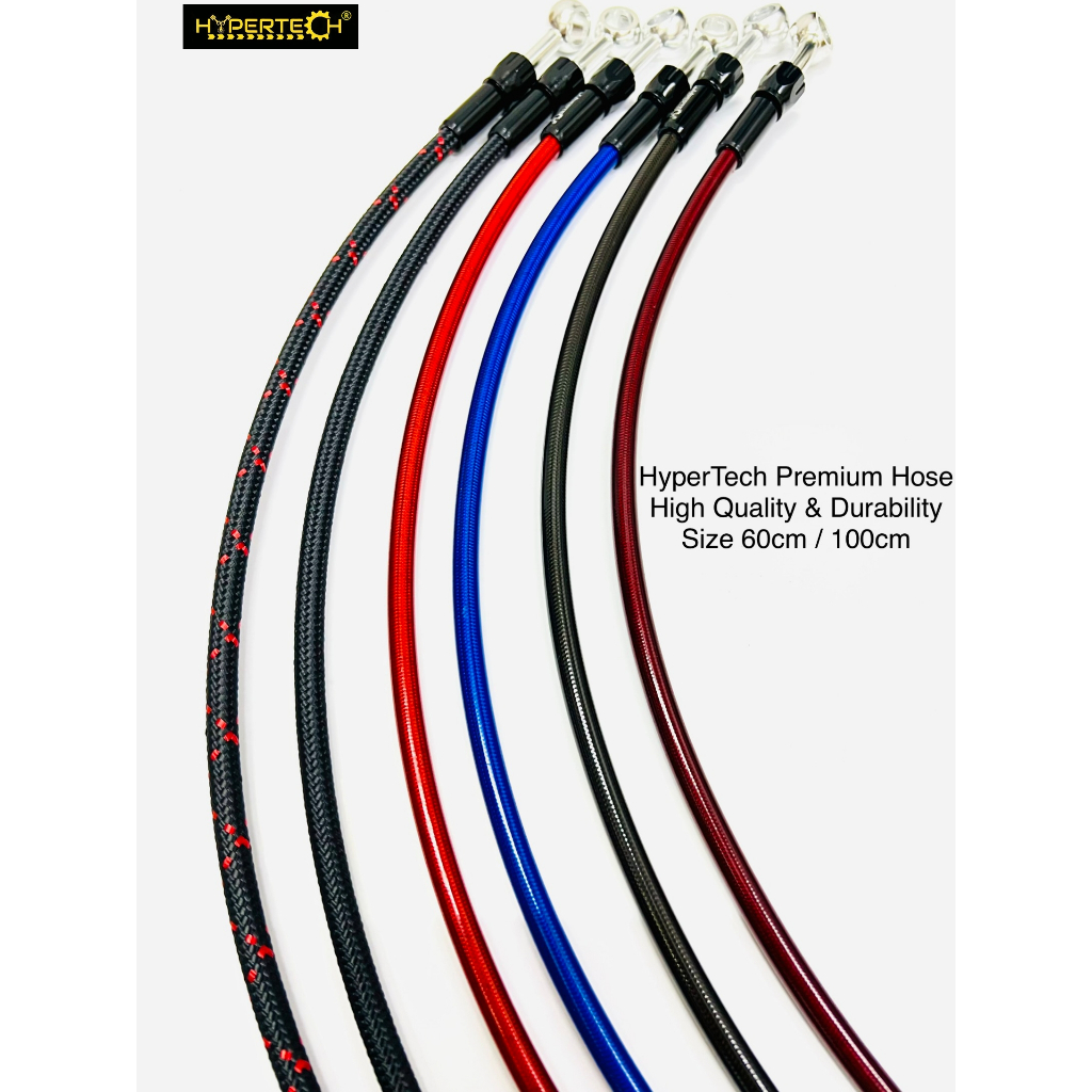 Hypertech Premium Brake Hose High quality & Durability 60cm 100cm ...