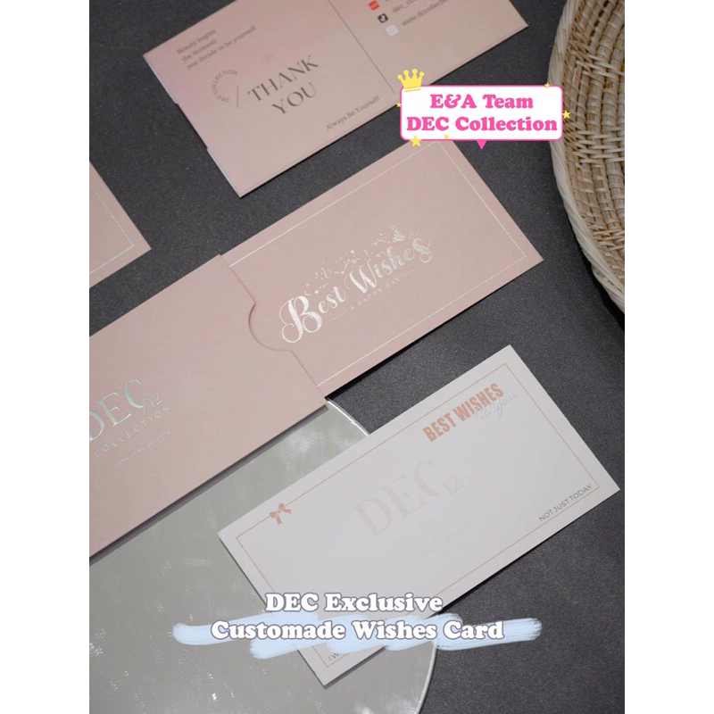 DEC Collection - DEC Exclusive Customade Wishes Card | Shopee Malaysia