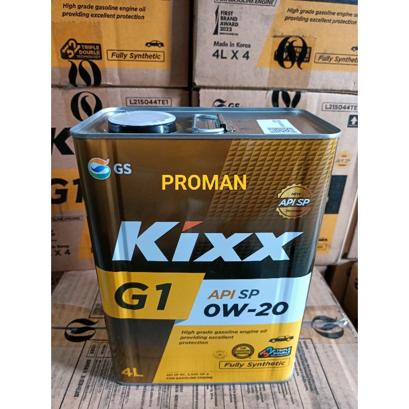 KIXX G1 0W20 FULLY SYNTHETIC ENGINE OIL 4L | Shopee Malaysia
