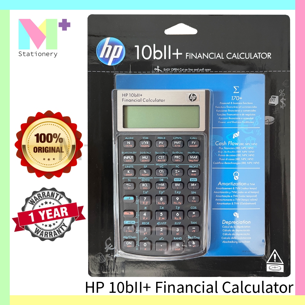 Calcolatrice Finanziaria HP-10bII+ - Per Business, Statistica E Matematica | Display 12 Cifre