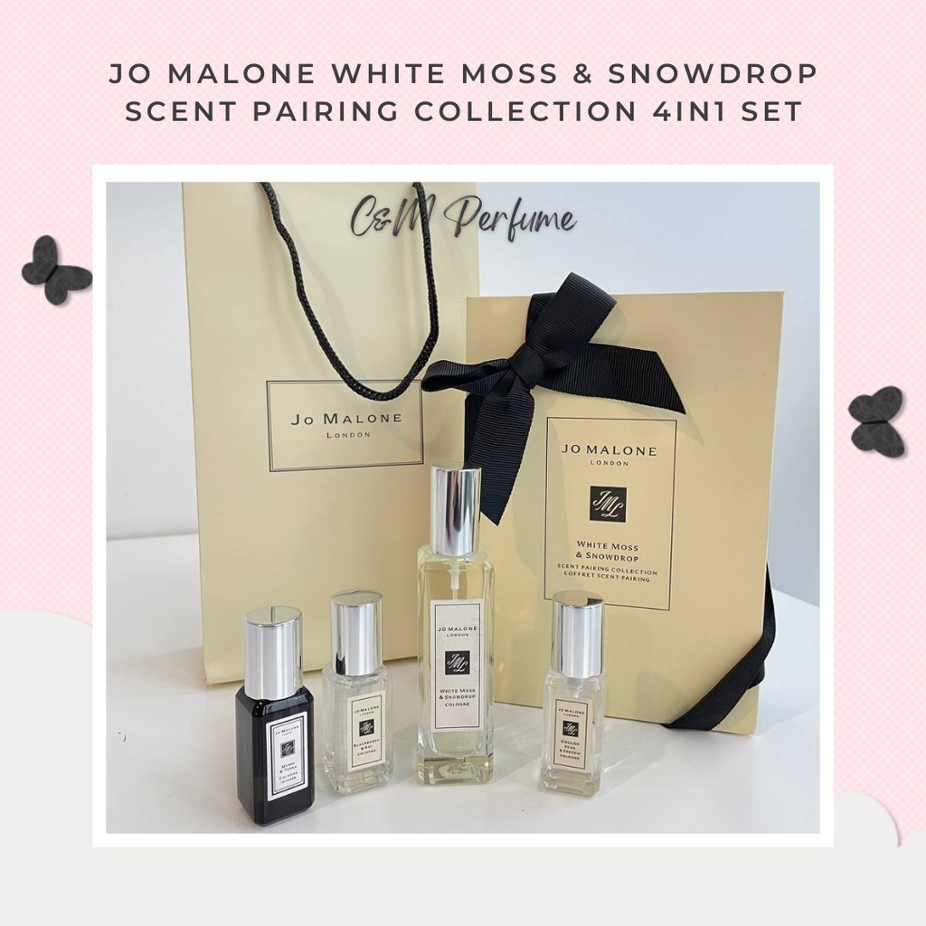 Jo malone White Moss hotsell & Snowdrop Scent Pairing Collection