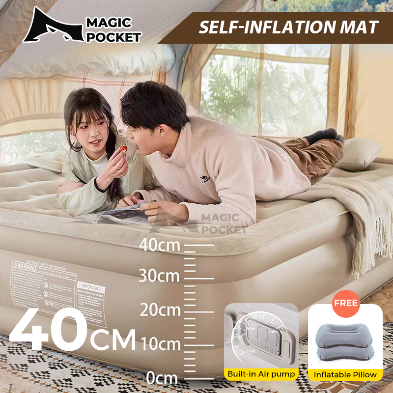 💥Free Pillow💥Inflatable Air Mattress Electric Pump 40CM Single/Double