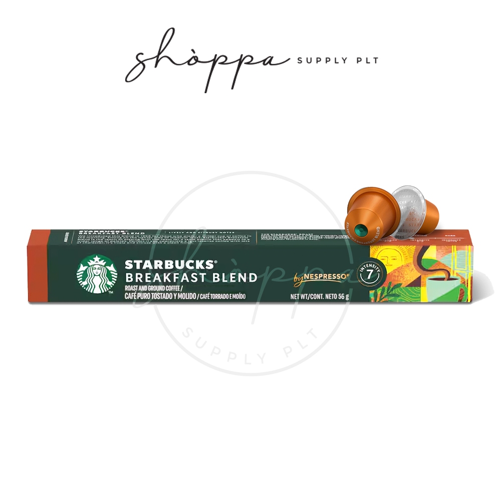 SHOPPA Starbucks BREAKFAST BLEND by Nespresso 10 Capsules/Box [Best