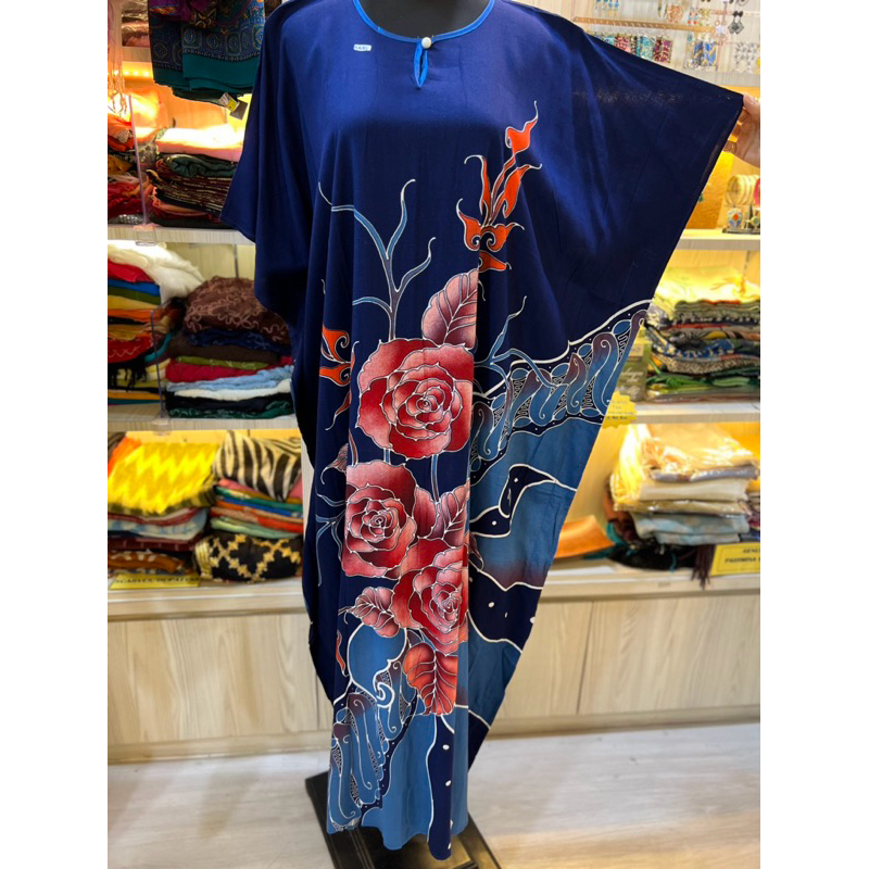 Kaftan Baju Kelawar Batik Print Shopee Malaysia