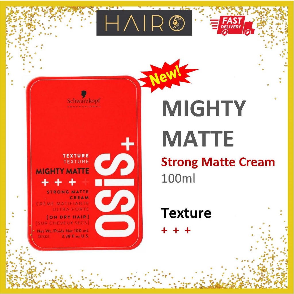 Schwarzkopf Osis+ Mighty Matte - Strong Matte Cream 100ml (new ...