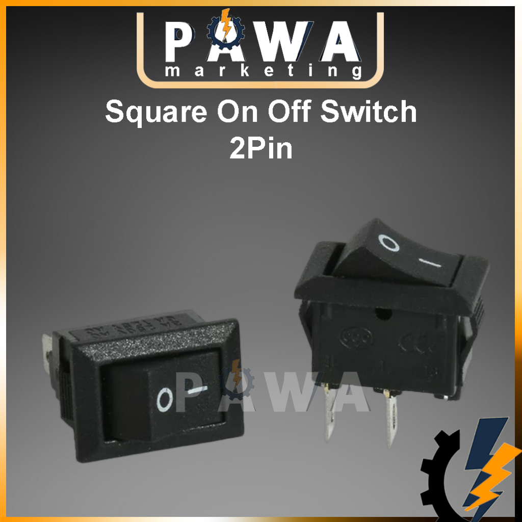 Pawa Square On Off switch with red light modify car vehicle lorry truck ...