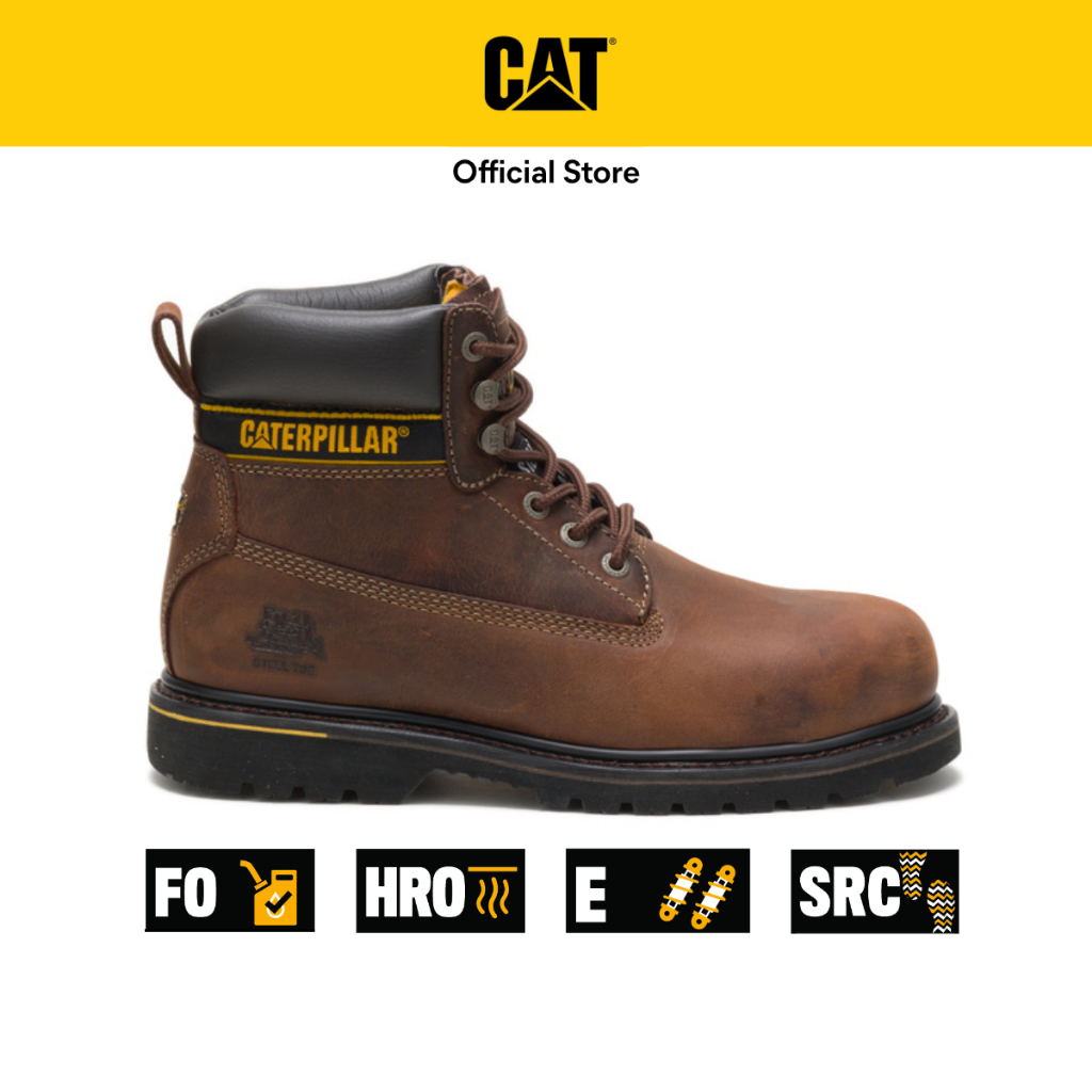 Gatto Caterpillar Holton Uomo Punta IN Acciaio Stivale Lavoro UK6-15 - Foto 7