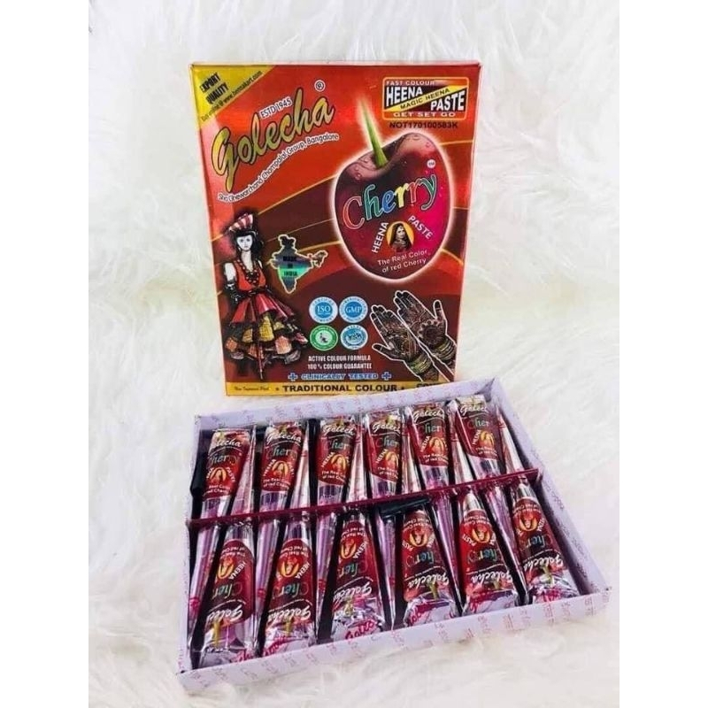 INAL VIRAL INAI GOLECHA CHERRY MARRON INAI MAHARANI TUBE 1BOX/10PCS ...