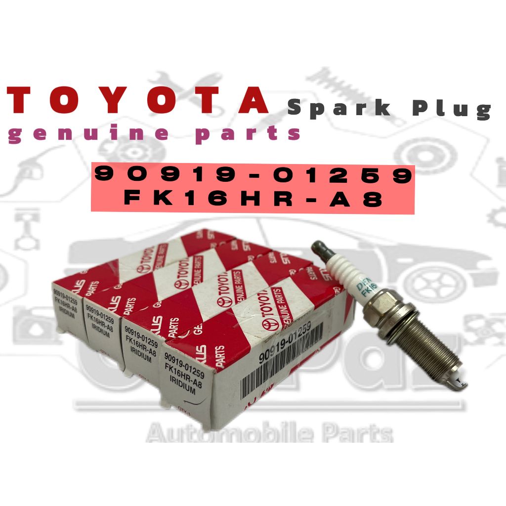TOYOTA SPARK PLUG 90919-01259 (4PCS) (FK16HR-A8) TOYOTA CAMRY AVV50 2.5 ...