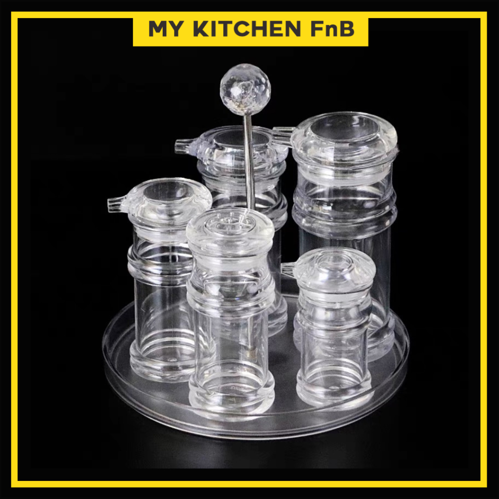 [Kitchen FnB] Acrylic Vinegar / Soy Sauce Bottle Transparent Bottle ...