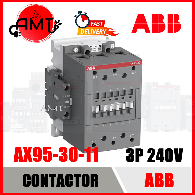 ABB AX95-30-11 3P CONTACTOR 240V 45KW 96AMP | Shopee Malaysia