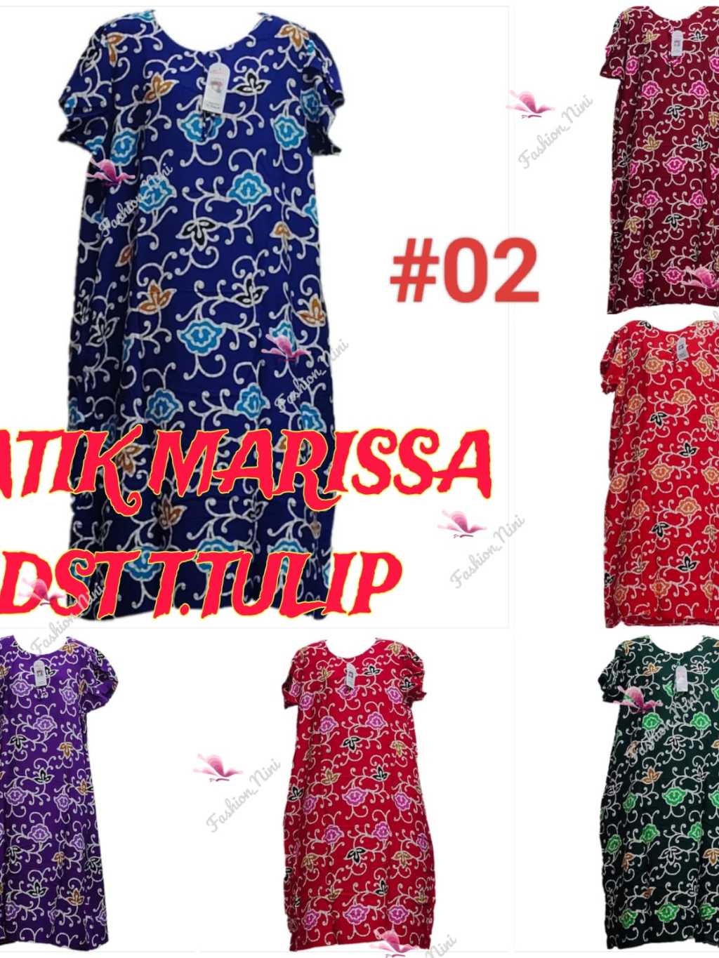 𝐌𝐀𝐑𝐈𝐒𝐒𝐀 𝐁𝐑𝐀𝐍𝐃 Women Daster Batik Print Rayon Lounge ( 𝐓.𝐓𝐔𝐋𝐈𝐏 ) Pajamas ...