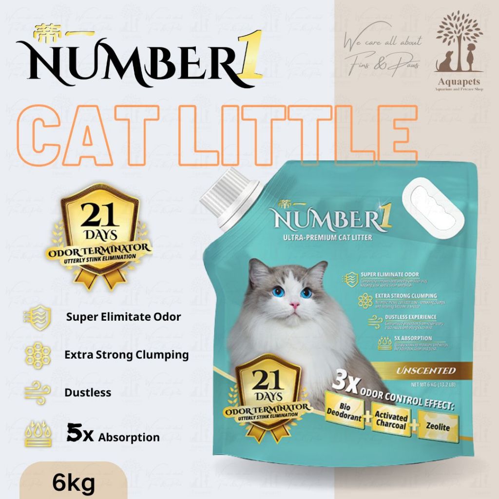 Number 1 Ultra Premium Cat Litter/Super clumping/pasir kucing premium