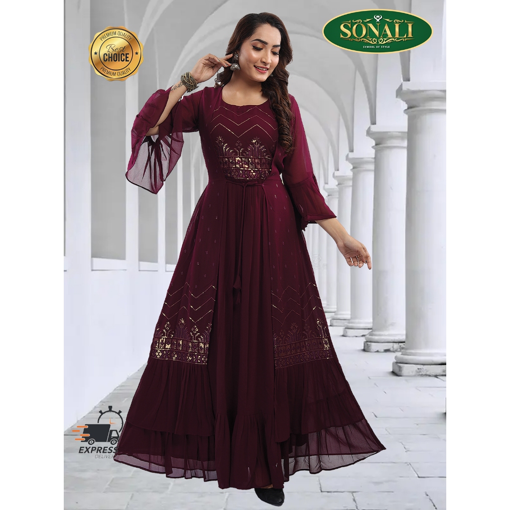 New Arrival 2023 Sonali Premier Collection Deepawali s Collection Ladies Gown Long Dress Long Gown Shopee Malaysia