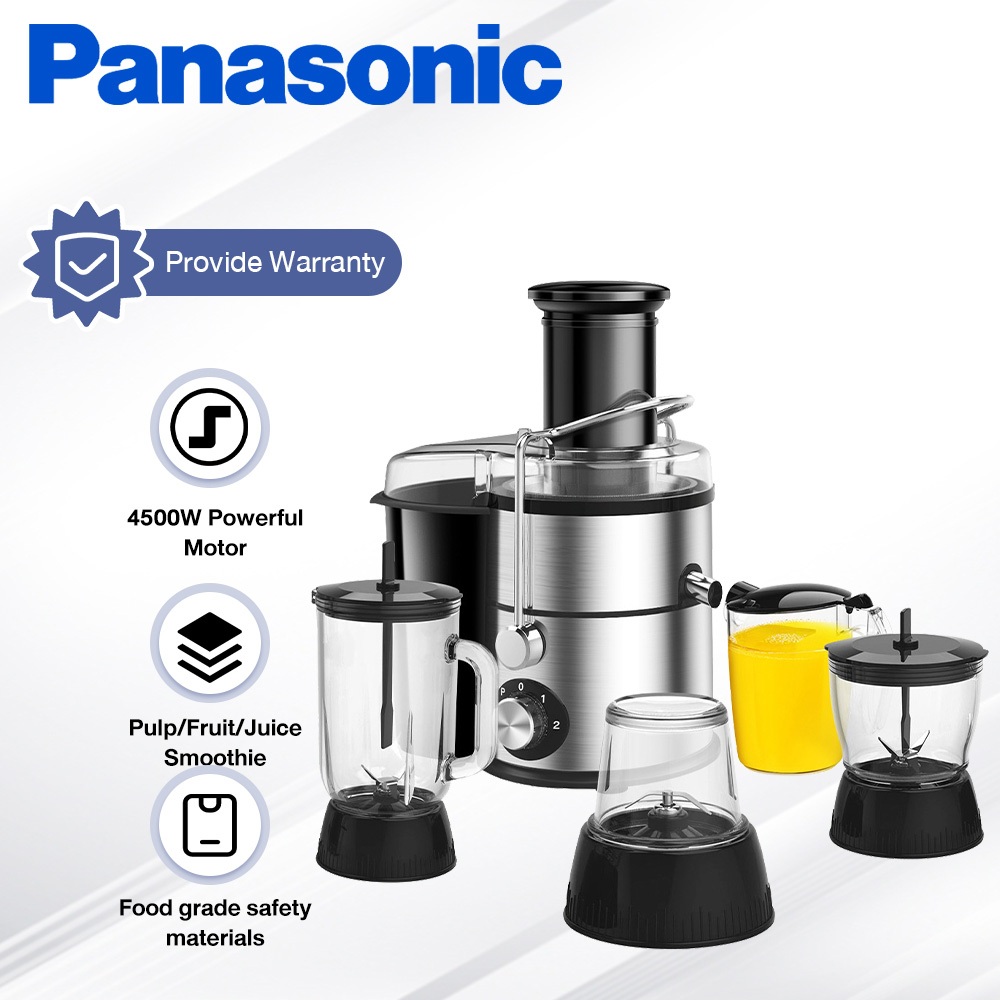 Panasonic Slow Juicer MultiFunctional Juice Blender Stainless Steel