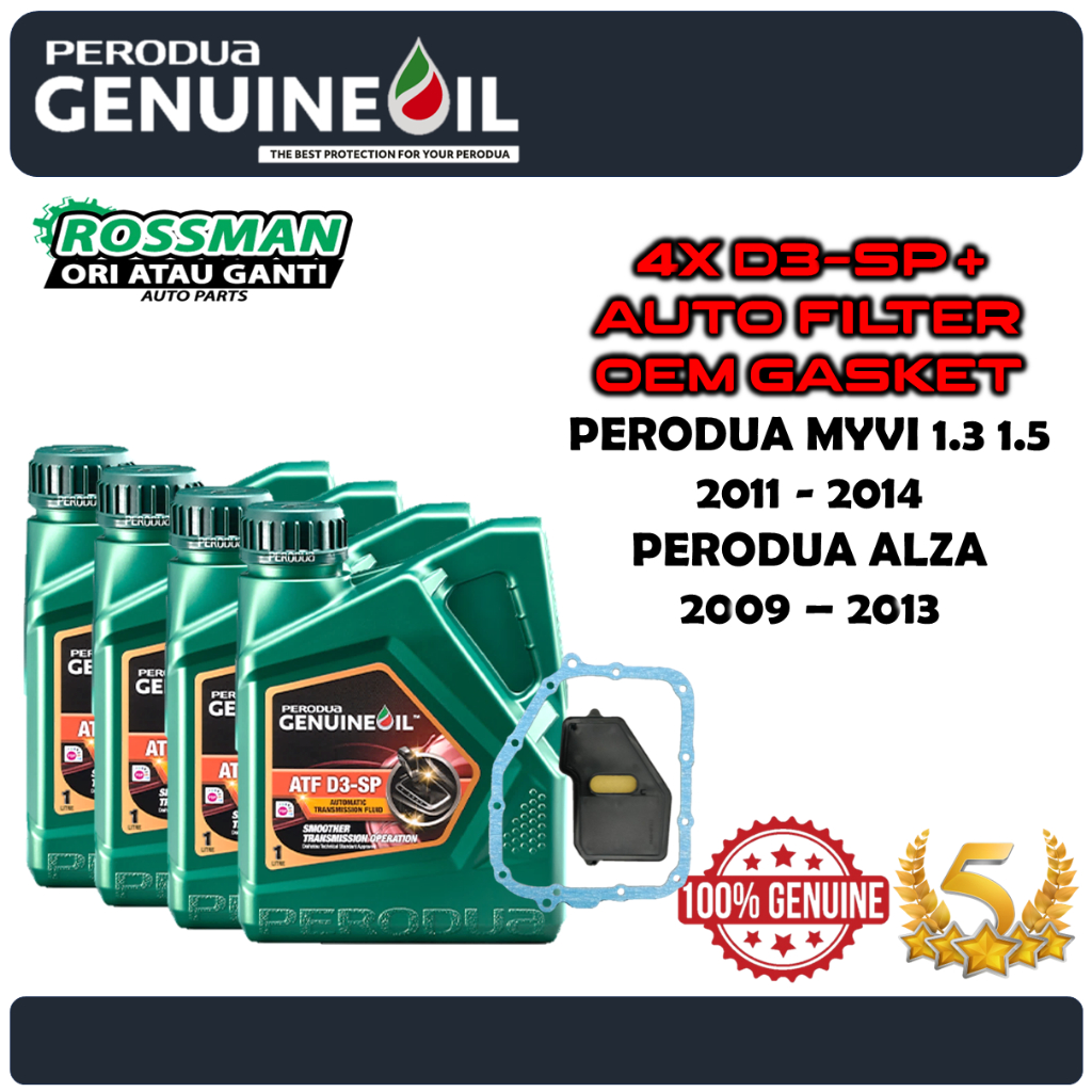 Set Botol Myvi Alza Old Perodua Automatic Transmission Fluid Atf Sp D