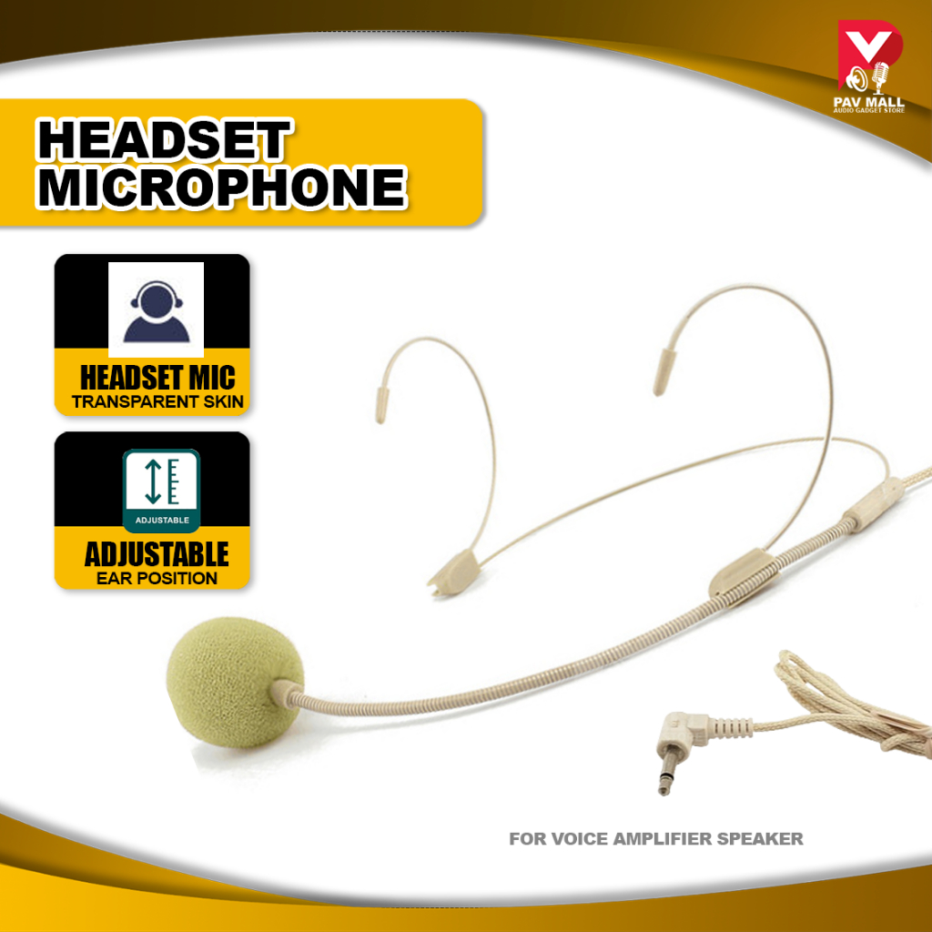 Headset Microphone Transparent Skin Colour Ear Hanger for Voice ...