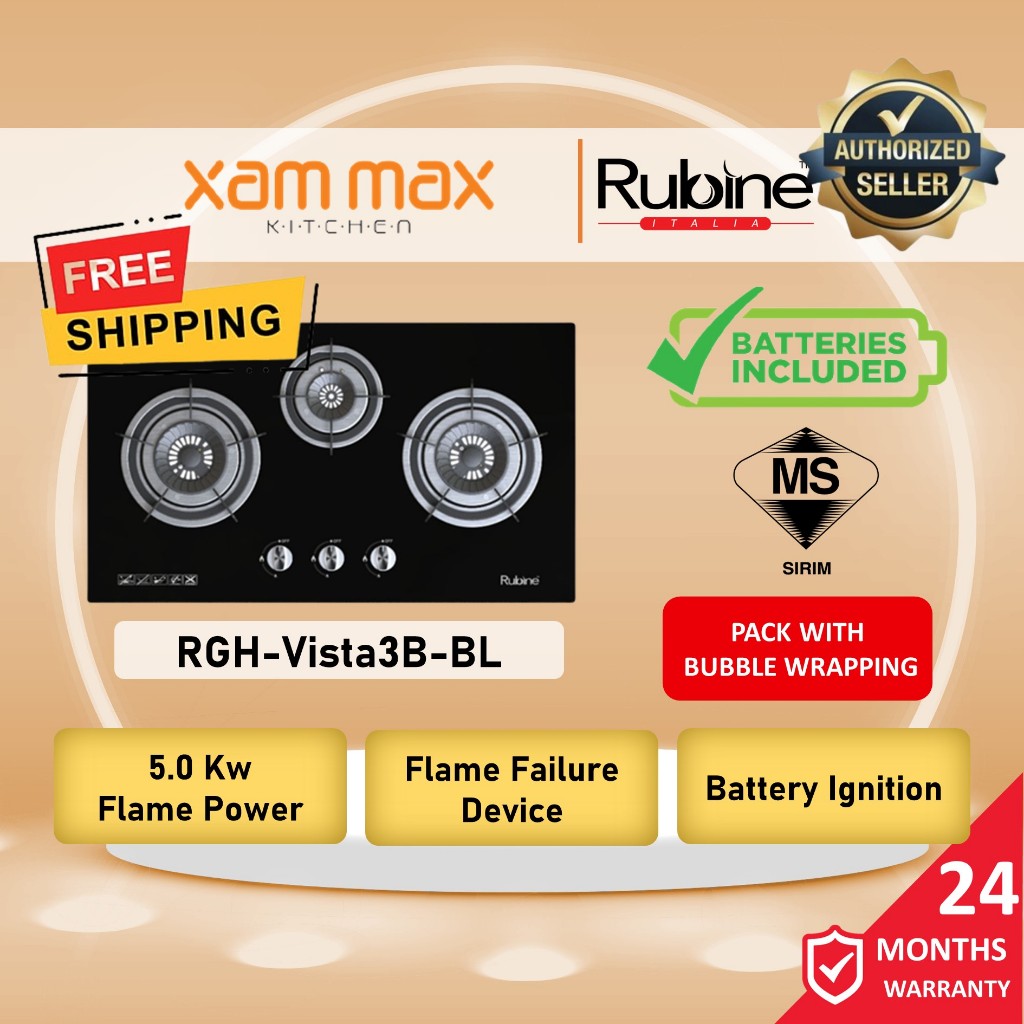 Pm For Installation Free Shipping Rubine Rgh Vista B Bl Built In Gashob Burner Kw