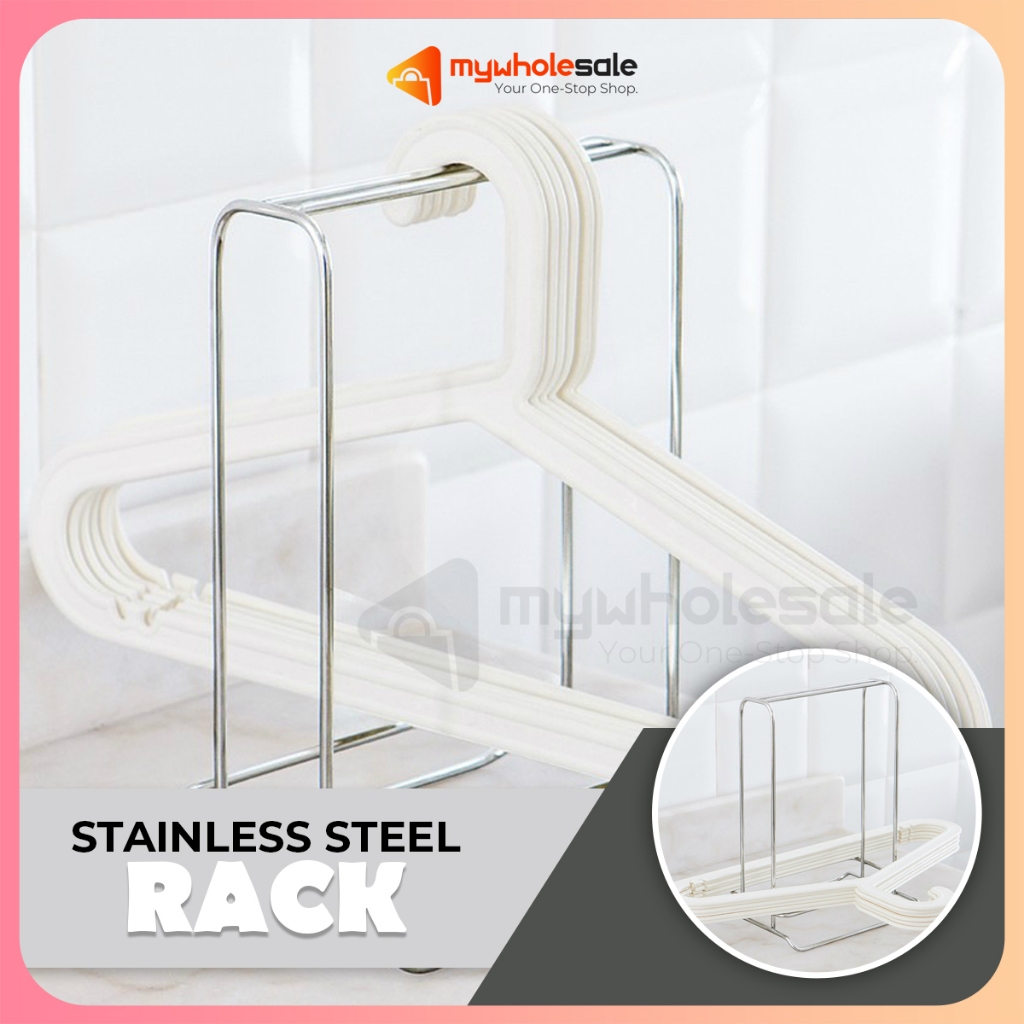 Stainless Steel Clothes Storage Balcony Rack Rust-Free Steel | Shopee ...