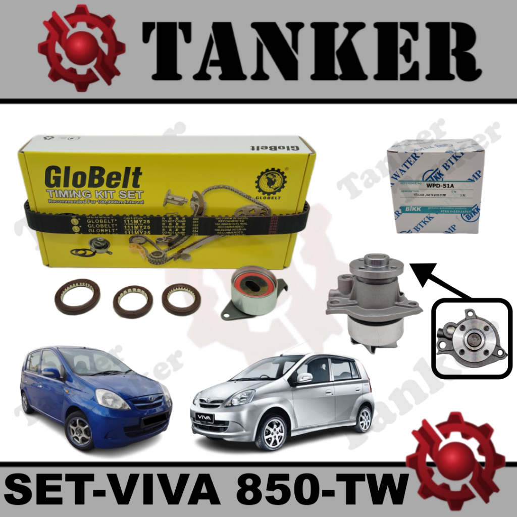 Perodua Viva 850 GLOBELT TIMING KIT + BTKK WATER PUMP | Shopee Malaysia