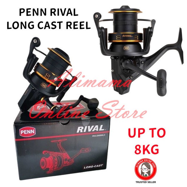 PENN RIVAL LONG CAST SURF 6000LC SPINNING REEL MESIN PANCING PANTAI ...