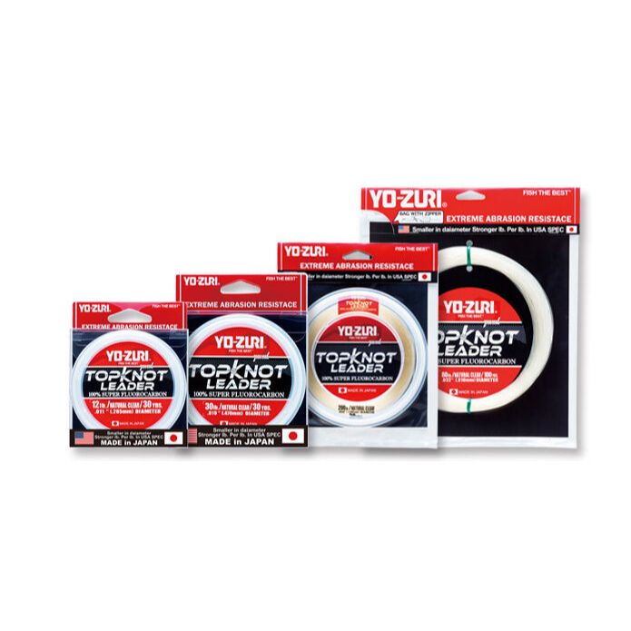Bas De Ligne Yo-Zuri TOPKNOT 100% Fluorocarbone - 20lb - 30 Yards - Couleur Natural Clear
