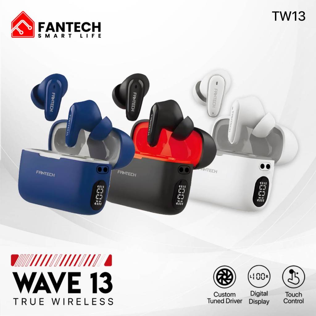 FANTECH TW13 WAVE 13 TRUE WIRELESS Earbuds Portable Bluetooth Earphone ...