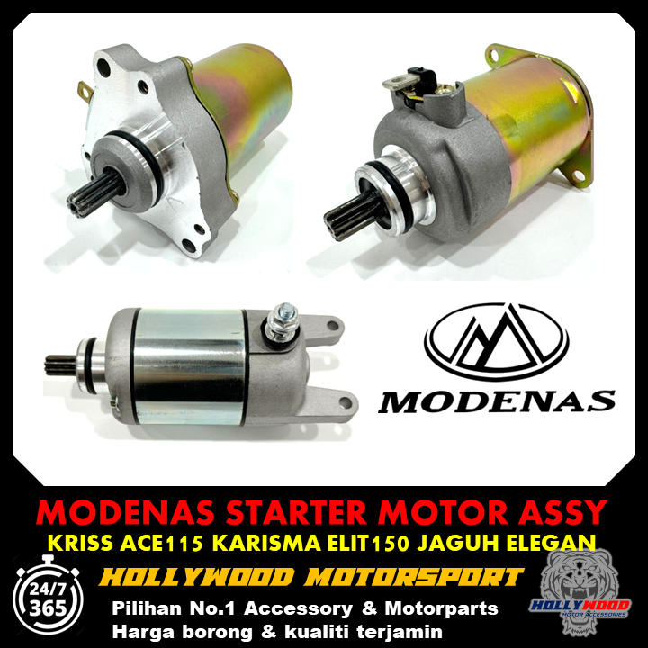 MODENAS STARTER MOTOR ASSY STANDARD OEM FOR KRISS ACE115 KARISMA ...