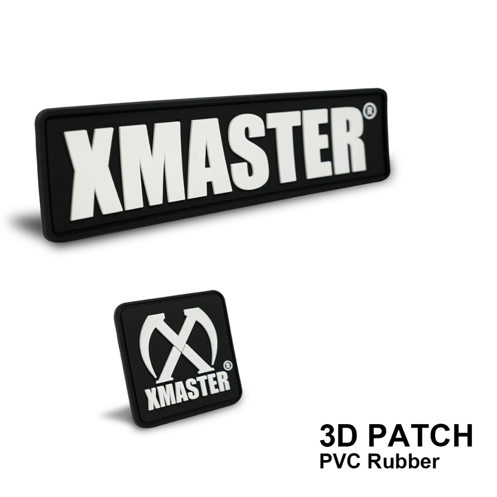 XMASTER Rubber/PVC 3D Patches, 1 Inch Mini Patch, CrossFit FITNESS