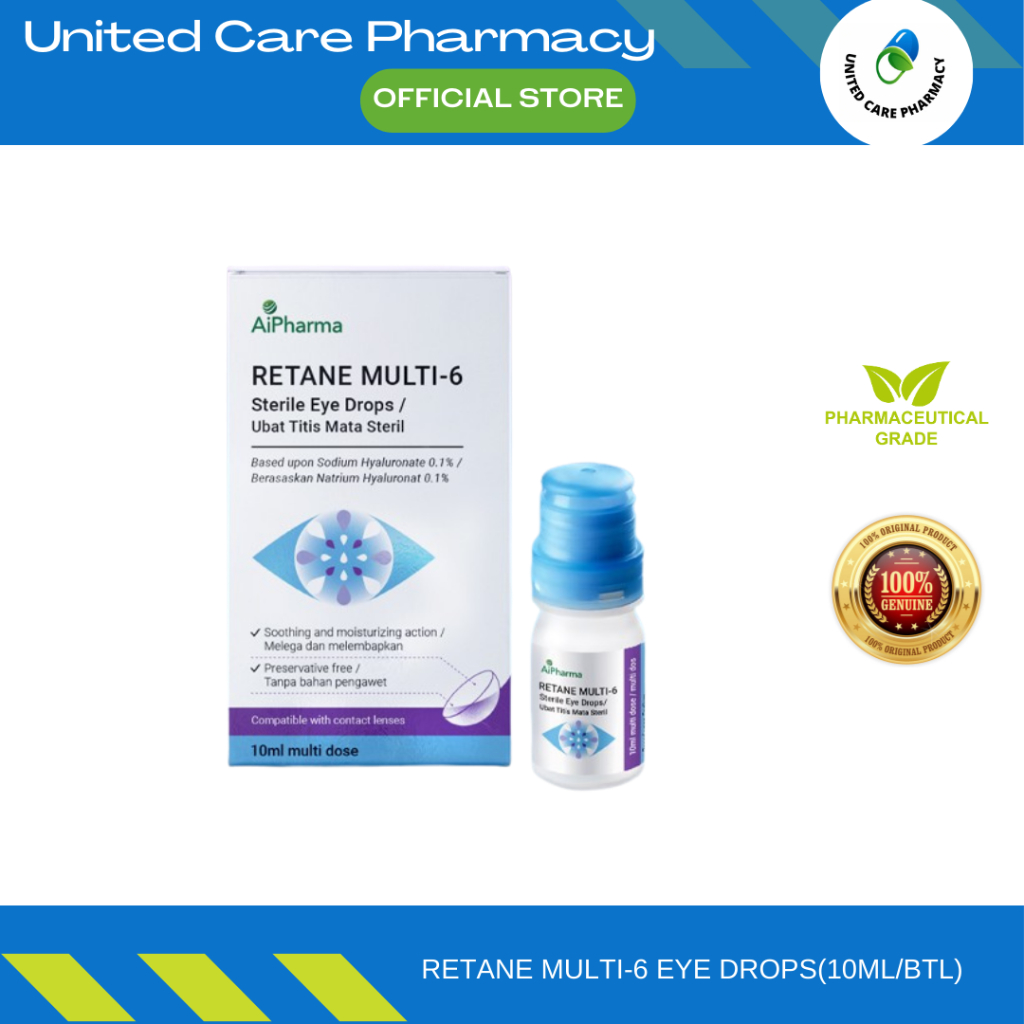 AIPHARMA RETANE MULTI-6 EYE DROPS(10ML/BTL) | Shopee Malaysia