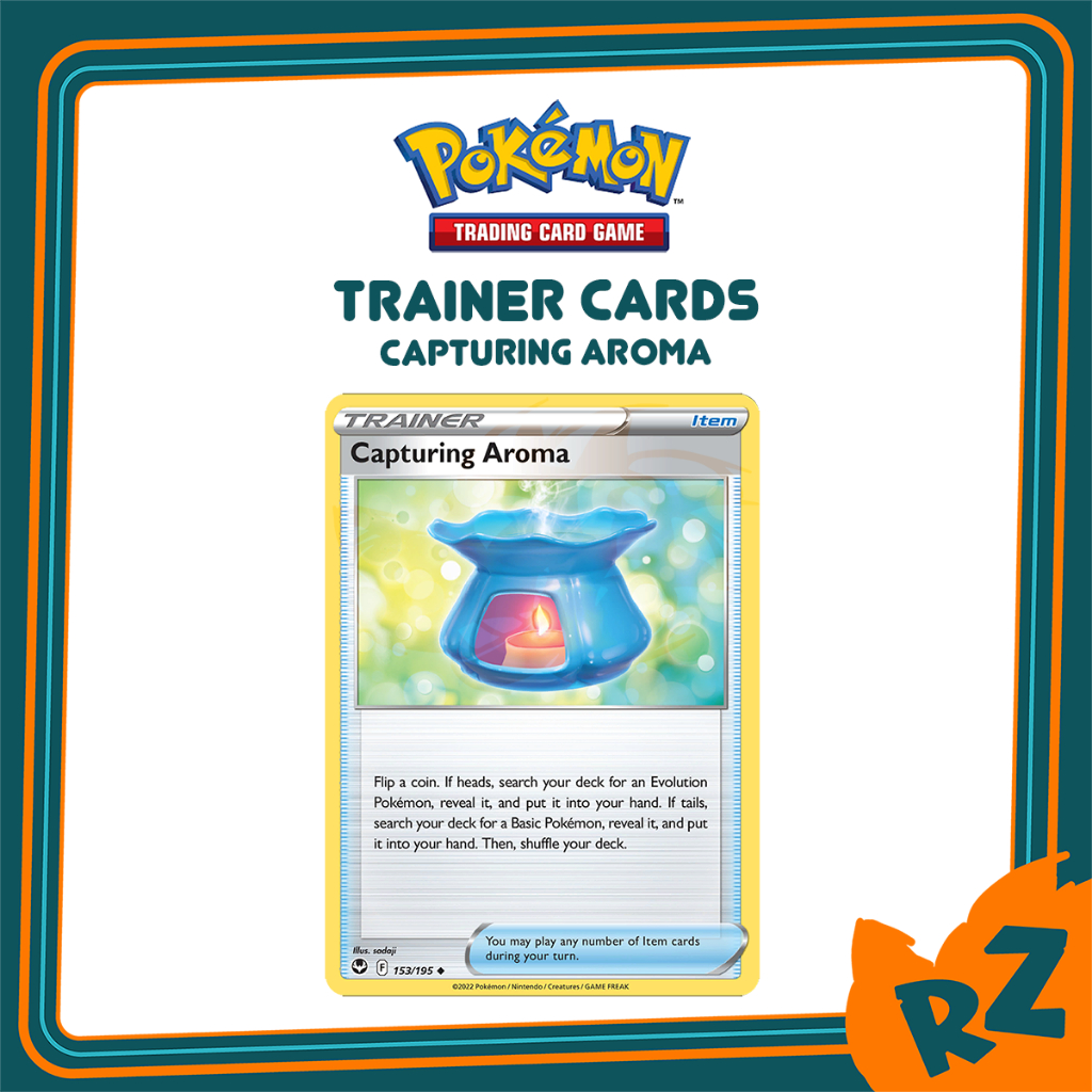 [Original] Pokemon TCG Card Capturing Aroma Item Trainer Singles (Silver Tempest) Shopee Malaysia
