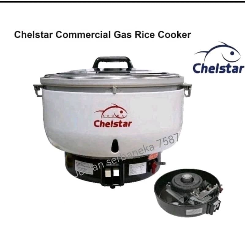 CHELSTAR 10L BIG COMMERCIAL GAS RICE COOKER GRC-10M | Shopee Malaysia
