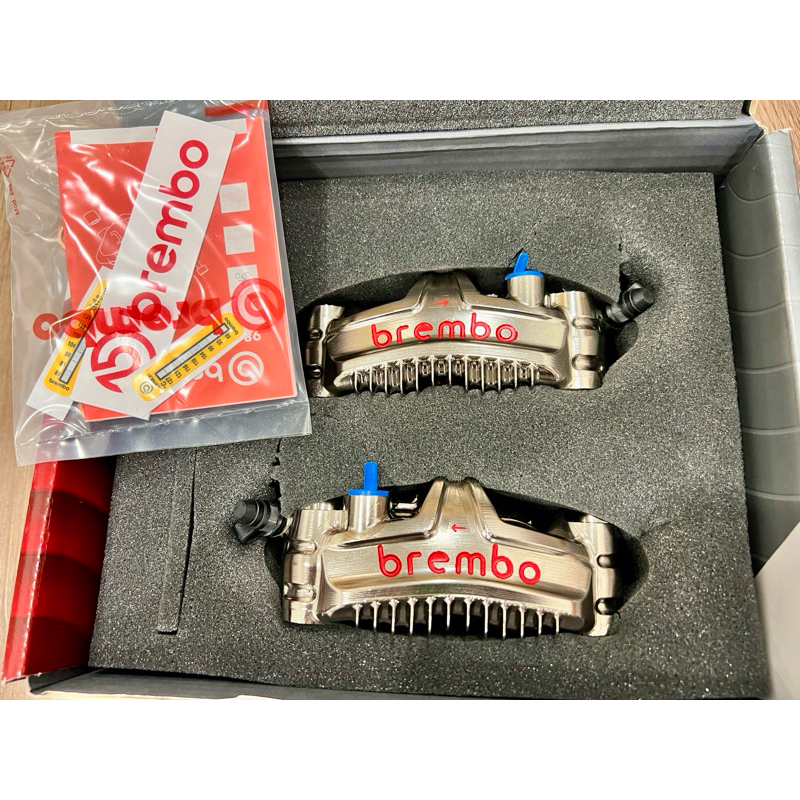 ORIGINAL BREMBO RACING GP4-MS MONOBLOCK RADIAL BRAKE CALIPERS 108MM SET ...