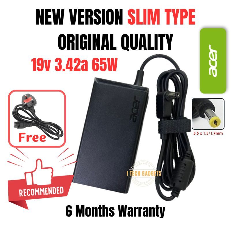 Pc All In One FSKE 65W 19V 3.42A Alimentatore Portatile Caricabatterie Per Acer Docking Station - Foto 9