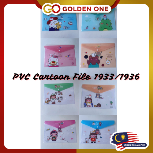 G.O A4 PVC Fancy Cartoon Holder Button File Folder / Popular Plastic ...
